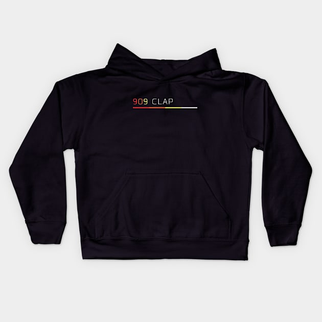 TR 909 Hand Clap Retro Drum Machine Kids Hoodie by melostore